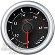 Volt Gauge 8v-18v 52mm Black Autoline