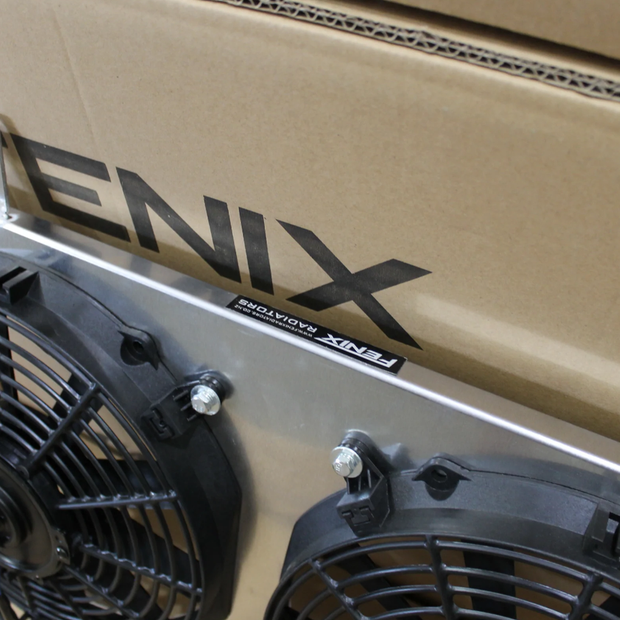 Fenix Fan Shroud & Fans for Nissan S14/S15 Silvia 200sx - aluminium mounting detail