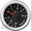 Boost Gauge 30inHg-20psi 52mm Black Autoline