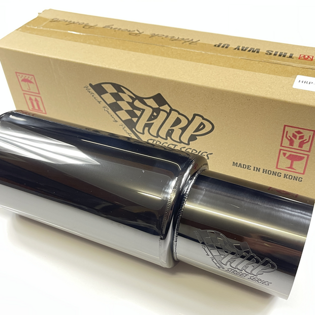 HRP Cannon Muffler (Titanium Finish) 2.5" Inlet, 3.5" Tip