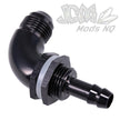 90 Degree Bulkhead Kit AN-8 Male Flare to 3/8in Barb