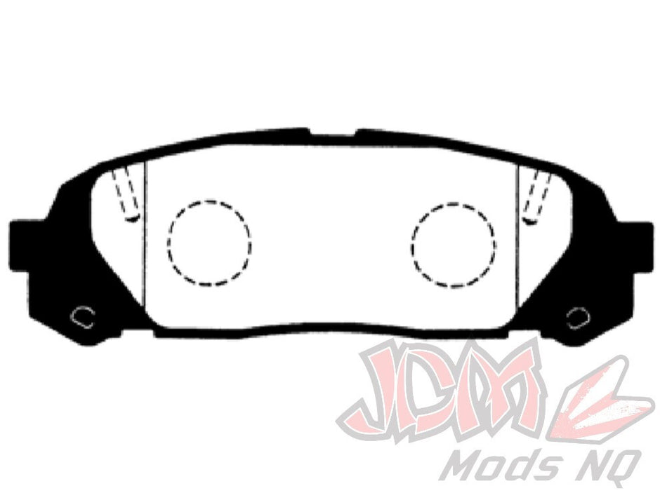 Project-MU HyperCarbon R124 NS-EP Rear Brake Pads for Toyota Supra/ Chaser & Soarer JZA80/JZX100/UZZ40
