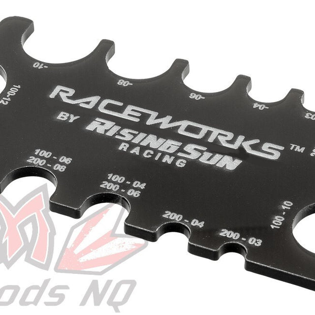 Raceworks Braided Hose Gauge Black RWT-034BK