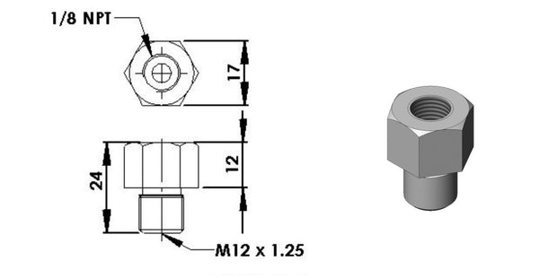 Turbosmart Fuel Rail Adaptor Suits Toyota/Mazda TS-0402-1003