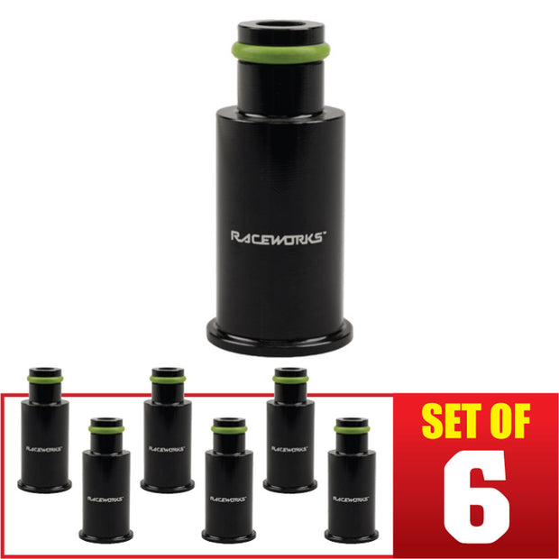 Raceworks 6pk Injector Extension Short to Full Length 14mm-11mm
