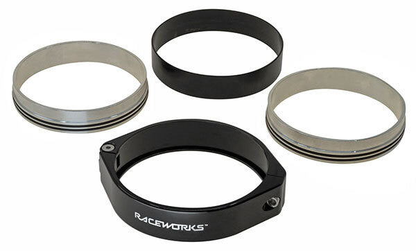 Raceworks Aluminium Clamshell Intercooler Pipe Clamp Polished
