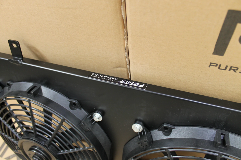 FENIX Nissan Skyline R33/R34 93-02 Fan Shroud & Fans - Black