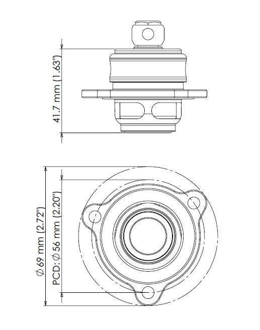 Turbosmart Kompact Blow Off Valve Shortie Plumb Back - Ford Fiesta ST WZ 13-18 (1.6L)