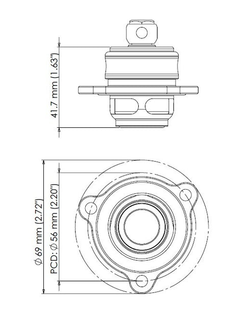 Turbosmart Kompact Blow Off Valve Shortie Plumb Back - Ford Fiesta ST WZ 13-18 (1.6L)