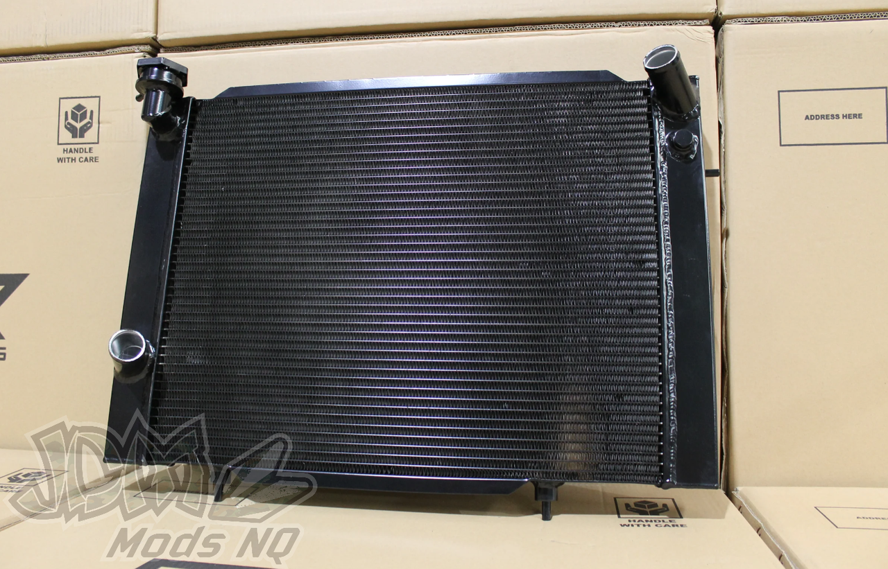 FENIX Holden VB-VC-VH-VK Commodore v8 Full Alloy Manual Radiator, Custom Built Shroud & 16