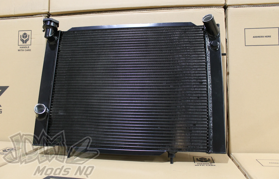 FENIX Holden VB-VC-VH-VK Commodore v8 Full Alloy Manual Radiator, Custom Built Shroud & 16