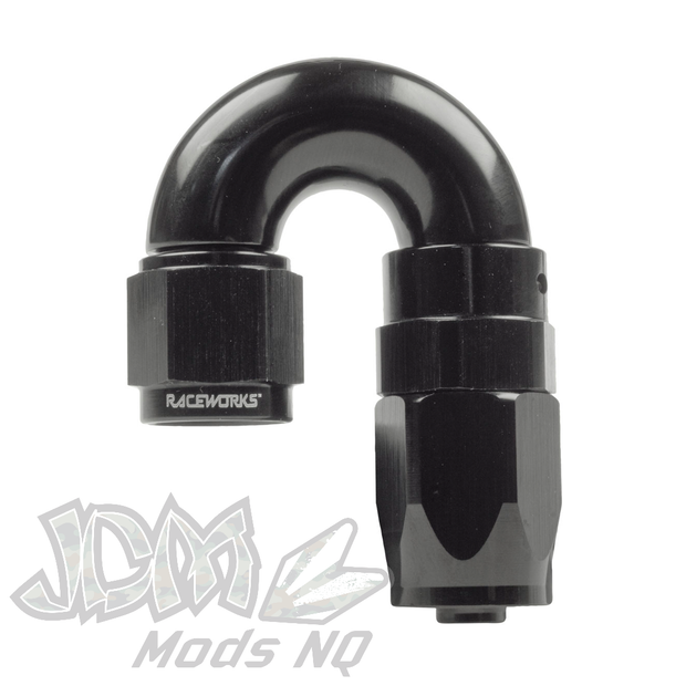 Raceworks 110 Series AN Taper Hose End Fittings 180 Degree