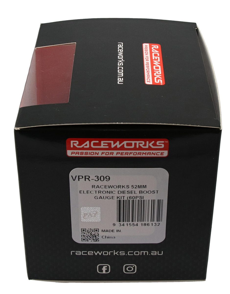 RACEWORKS 52MM ELECTRONIC FUEL LEVEL GAUGE KIT