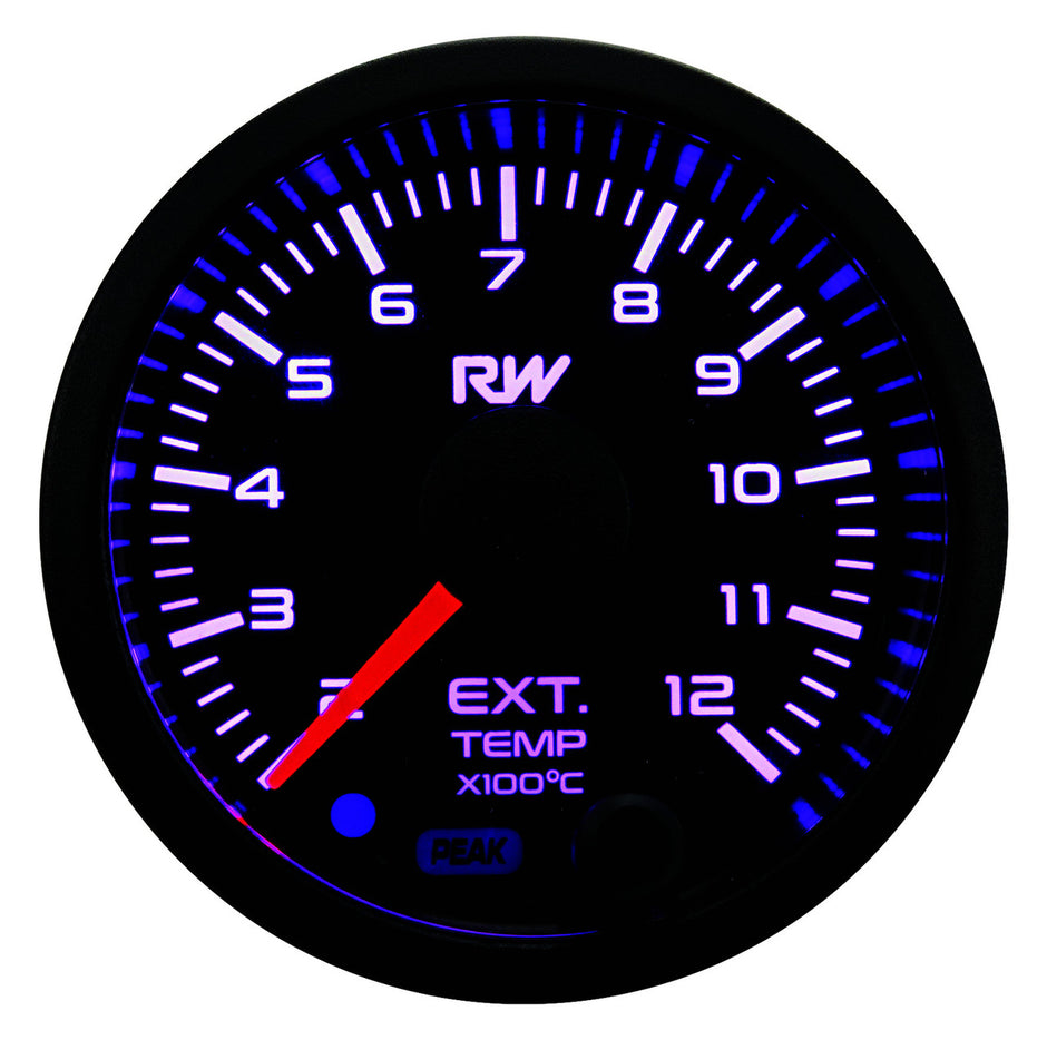 RACEWORKS 52MM ELECTRONIC EGT GAUGE KIT 200-1200DEG
