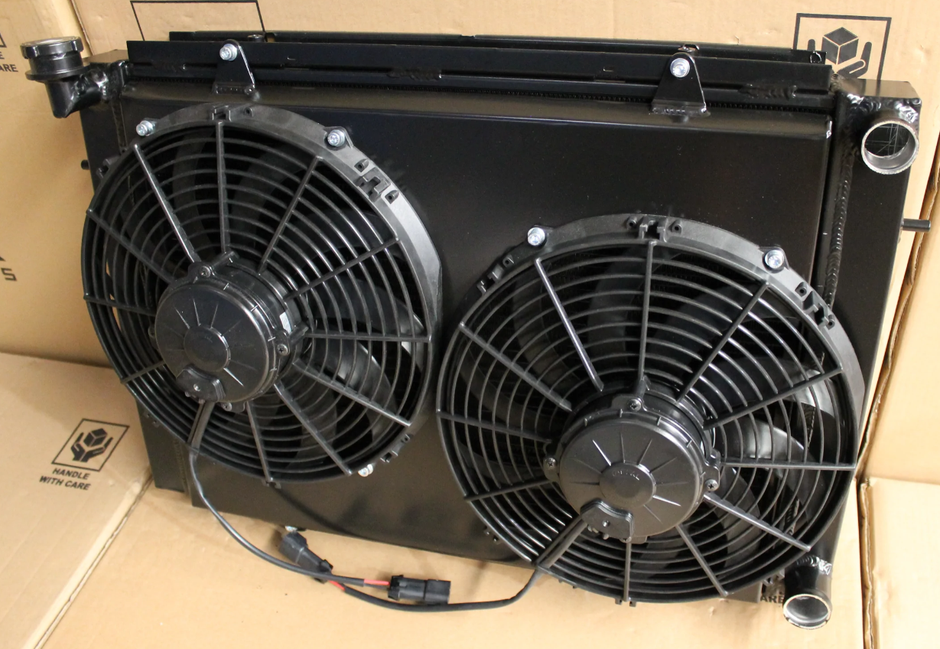 Holden VL Commodore/Calais RB30 Full Alloy Performance Radiator, Custom Shroud & Spal Fans