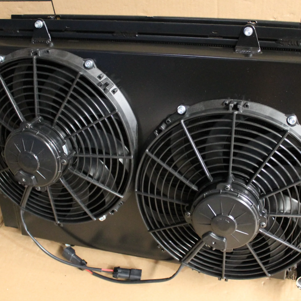 Holden VL Commodore/Calais RB30 Full Alloy Performance Radiator, Custom Shroud & Spal Fans