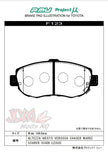 Project-MU NS Street F123 NS-EP Front Brake Pads for Toyota Supra/ Chaser & Soarer JZA80/JZX100/UZ