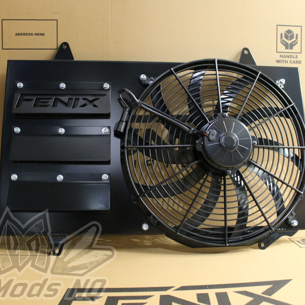 Custom Built Shroud & 16" 3000CFM Spal Fan for R32 Skyline GTS-T / GT-R