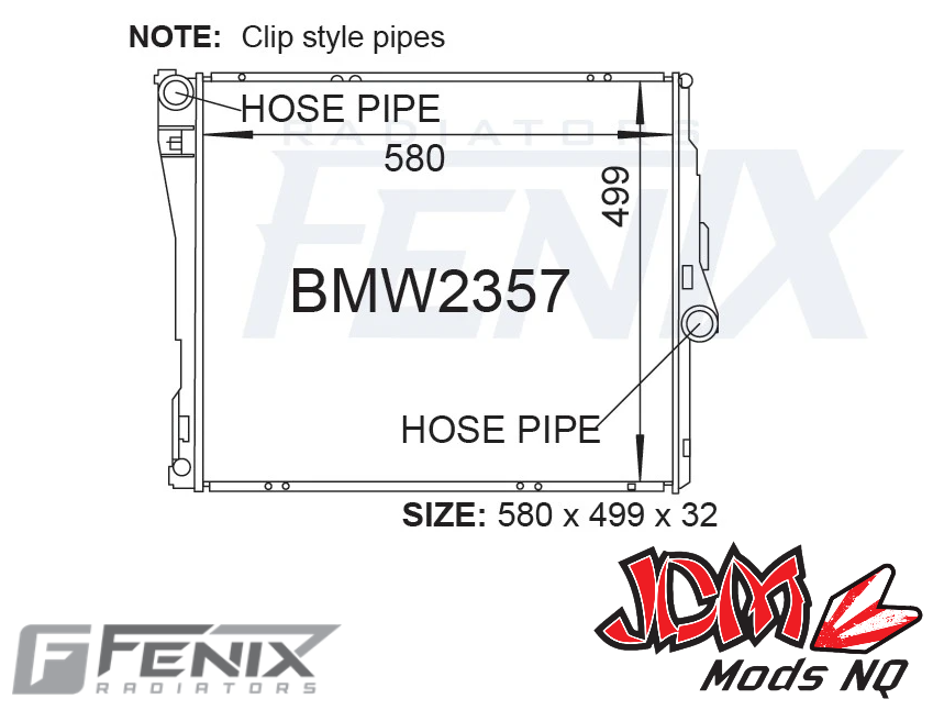 FENIX OEM Replacement Radiator Suits BMW X3 E83
