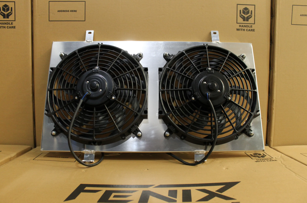 Nissan S13 Silvia / 180SX CA18DET Full Alloy Performance Radiator & Fan Shroud Kit GEN II