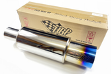 HRP Cannon Muffler (Polished/Blued Tip) 2.5