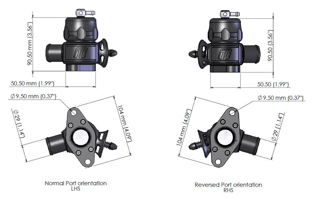 Turbosmart Type 5 Smart Port BOV Blow Off Valve Dual Port - Nissan GTR R35