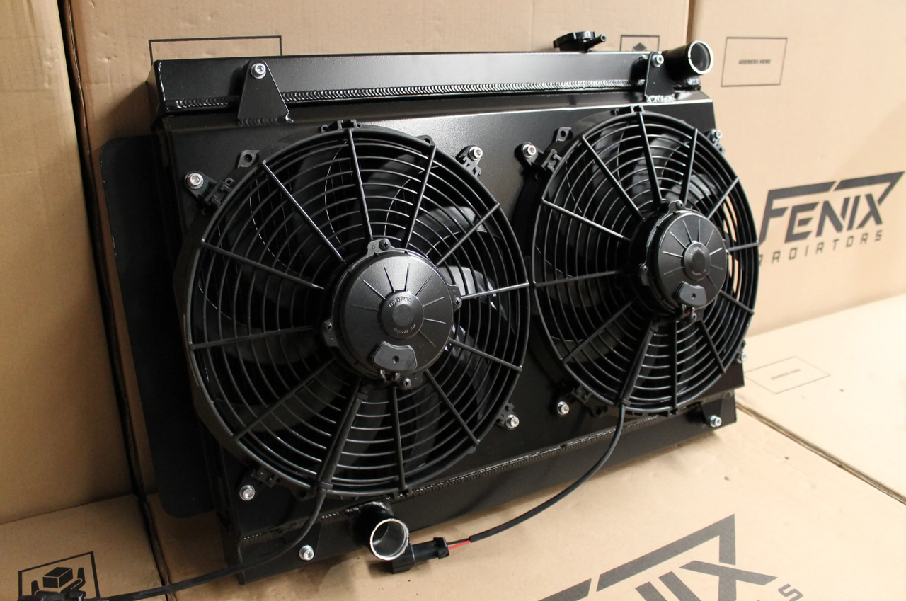 Holden Kingswood HG-HZ/Torana  LH-UC 253/308 V8 Full Alloy Performance Radiator, Custom Shroud & Spal Fans