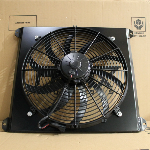 Ford ZC-ZD Fairlane & XR-XY Falcon Cleveland/Windsor V8 Custom Shroud & 16" Spal 3000CFM Fan