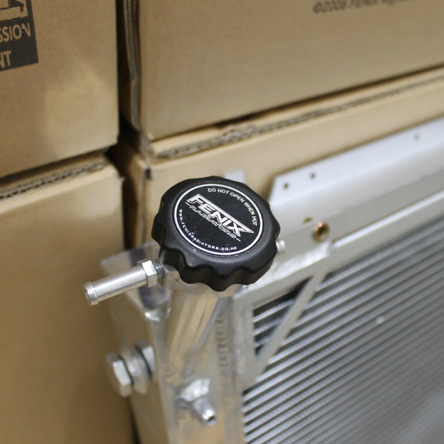 Fenix Nissan GQ Patrol diesel radiator RACE5180-FA56A - polished radiator cap detail