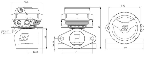 Turbosmart GenV WG38 UltraGate38 14psi PLATINUM