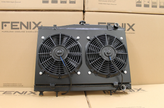 Nissan Skyline R33/R34 93-02 FENIX Full Alloy Radiator & Fan Shroud Combo - Black