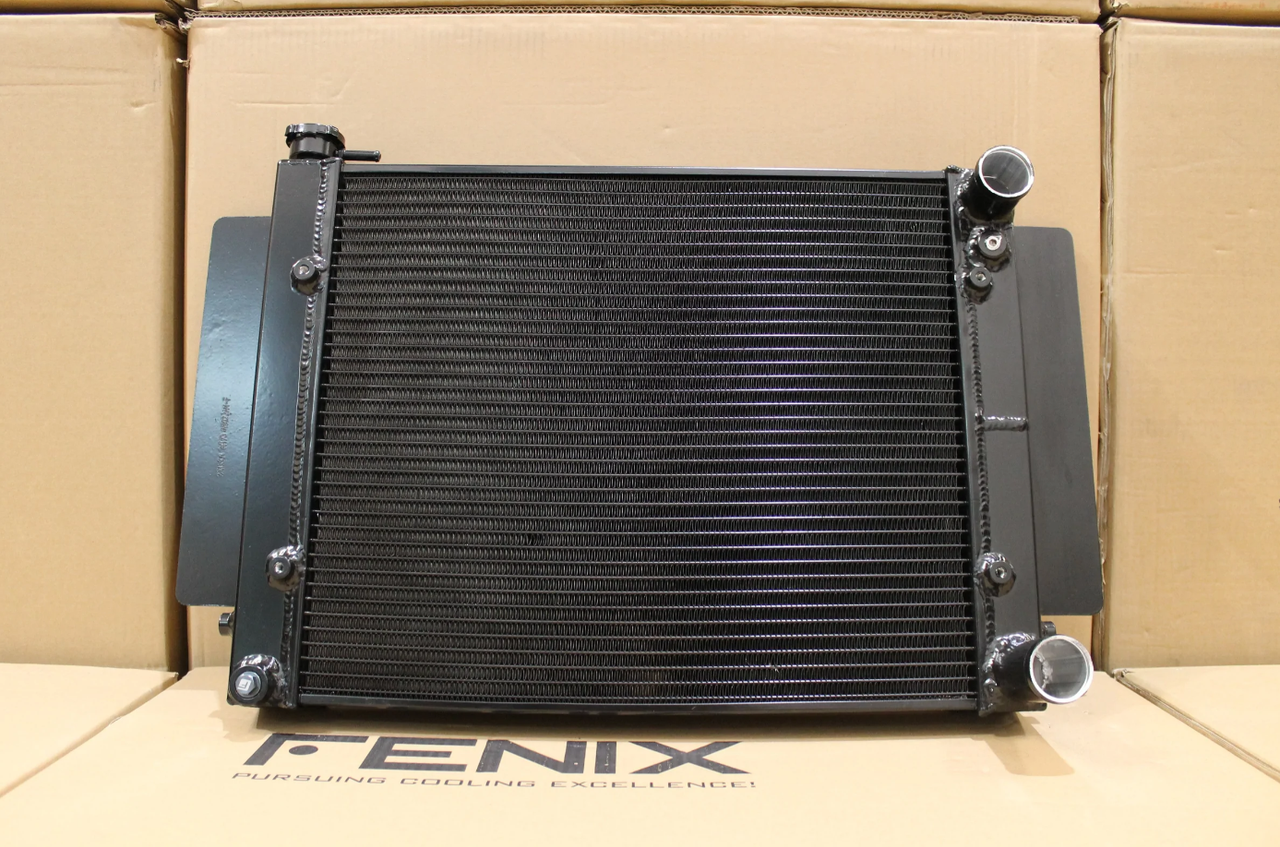 MAZDA RX7 Series 1-2-3 Full Alloy Performance Radiator (No Heater Outlet) - Black