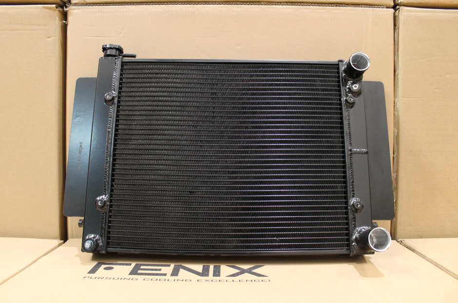 MAZDA RX7 Series 1-2-3 Full Alloy Performance Radiator (No Heater Outlet) - Black