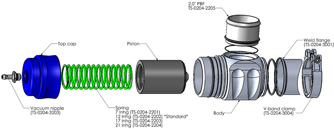 Turbosmart Big Bubba Universal BOV Blow Off Valve Sleeper