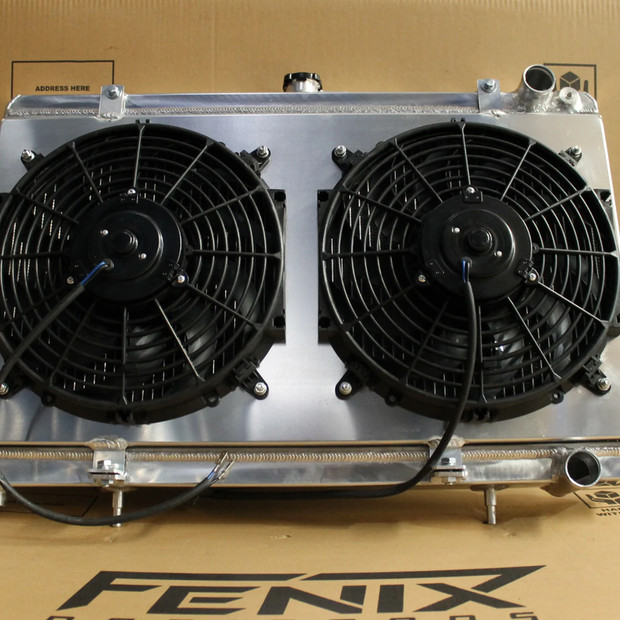 Nissan S13 Silvia / 180SX CA18DET Full Alloy Performance Radiator & Fan Shroud Kit GEN II