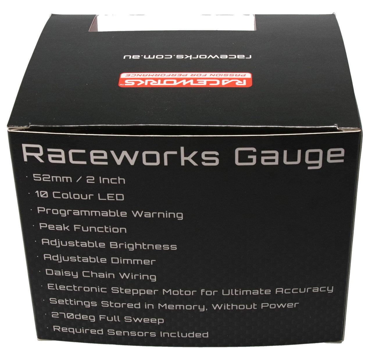 RACEWORKS 52MM ELECTRONIC OIL TEMPERATURE GAUGE KIT