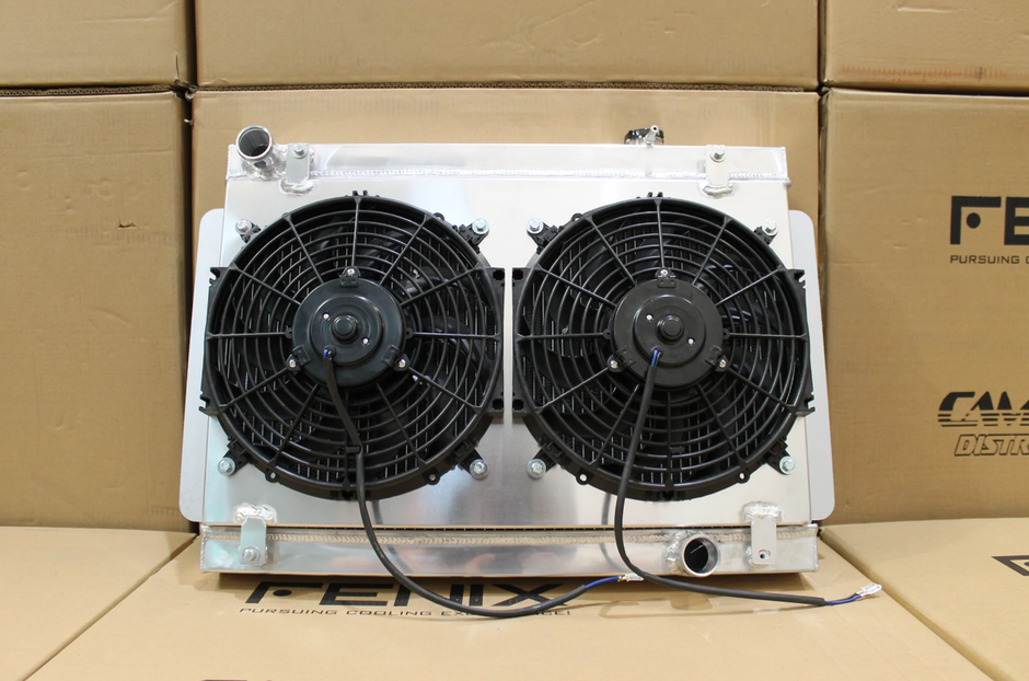 Holden Kingswood HQ-HZ/Torana LH-LX Chev V8 Full Alloy Performance Radiator & Fan Shroud Kit