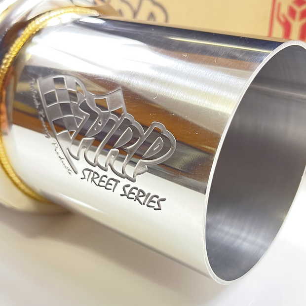HRP Cannon Muffler (Polished Tip) 2.5" Inlet, 3.5" Tip