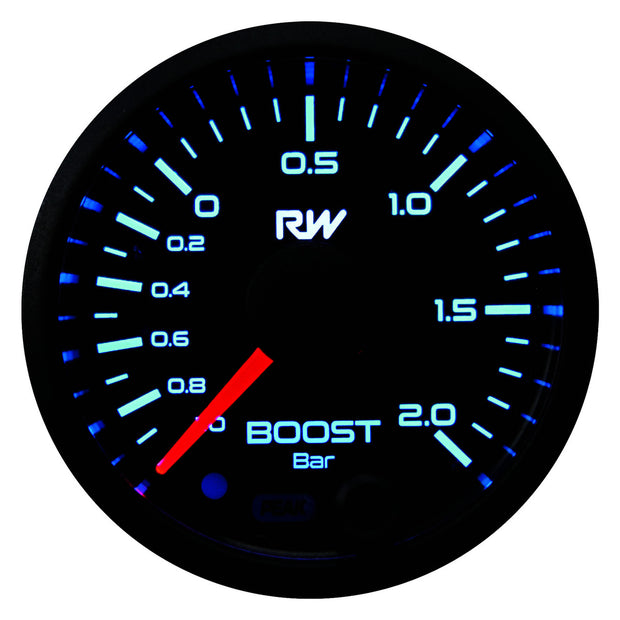 RACEWORKS 52MM ELECTRONIC BOOST/VAC GAUGE (BAR) KIT