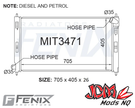 FENIX OEM Replacement Radiator Suits Mitsubishi Outlander ZG