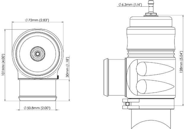 Turbosmart Big Bubba Universal BOV Blow Off Valve Sleeper