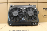 Holden Kingswood HG-HZ /Torana 253 - 308 LH-UC Full Alloy Performance Radiator & Fan Shroud Kit Black