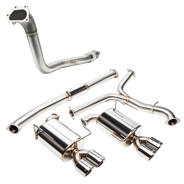 COBB Turboback Exhaust with Korsh Down Pipe - 11-21 STI / 11-14 WRX — view 2