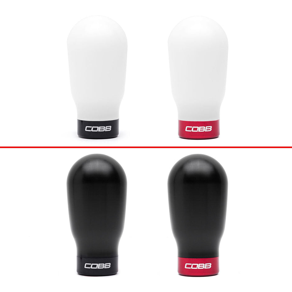 COBB Tall Weighted Shift Knob - Subaru STI/Liberty STI/WRX VA/BRZ/Toyota 86 (6MT) — Black/Red — view 2