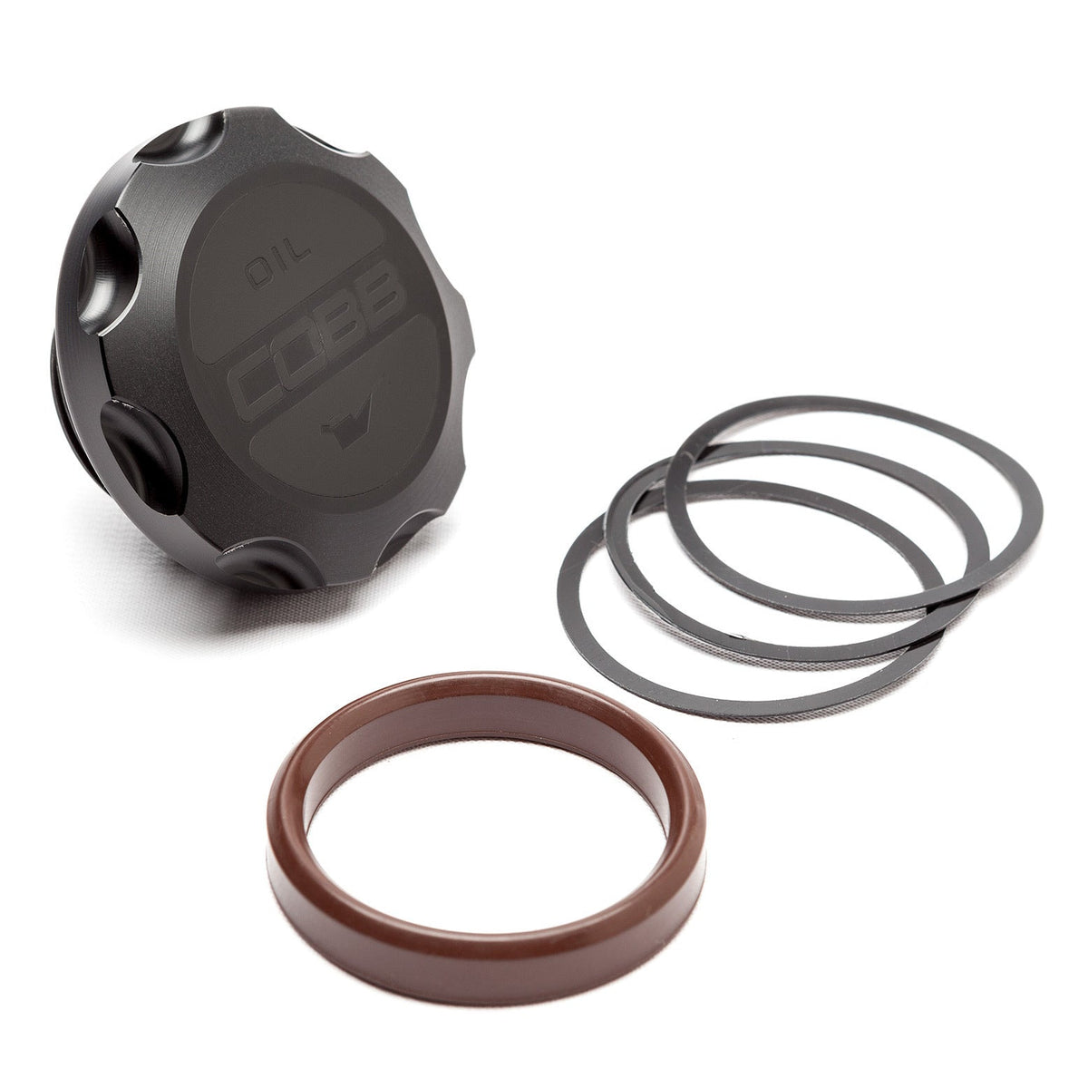 COBB Delrin Oil Cap Black - Subaru All Models (EJ20/EJ25/FA)