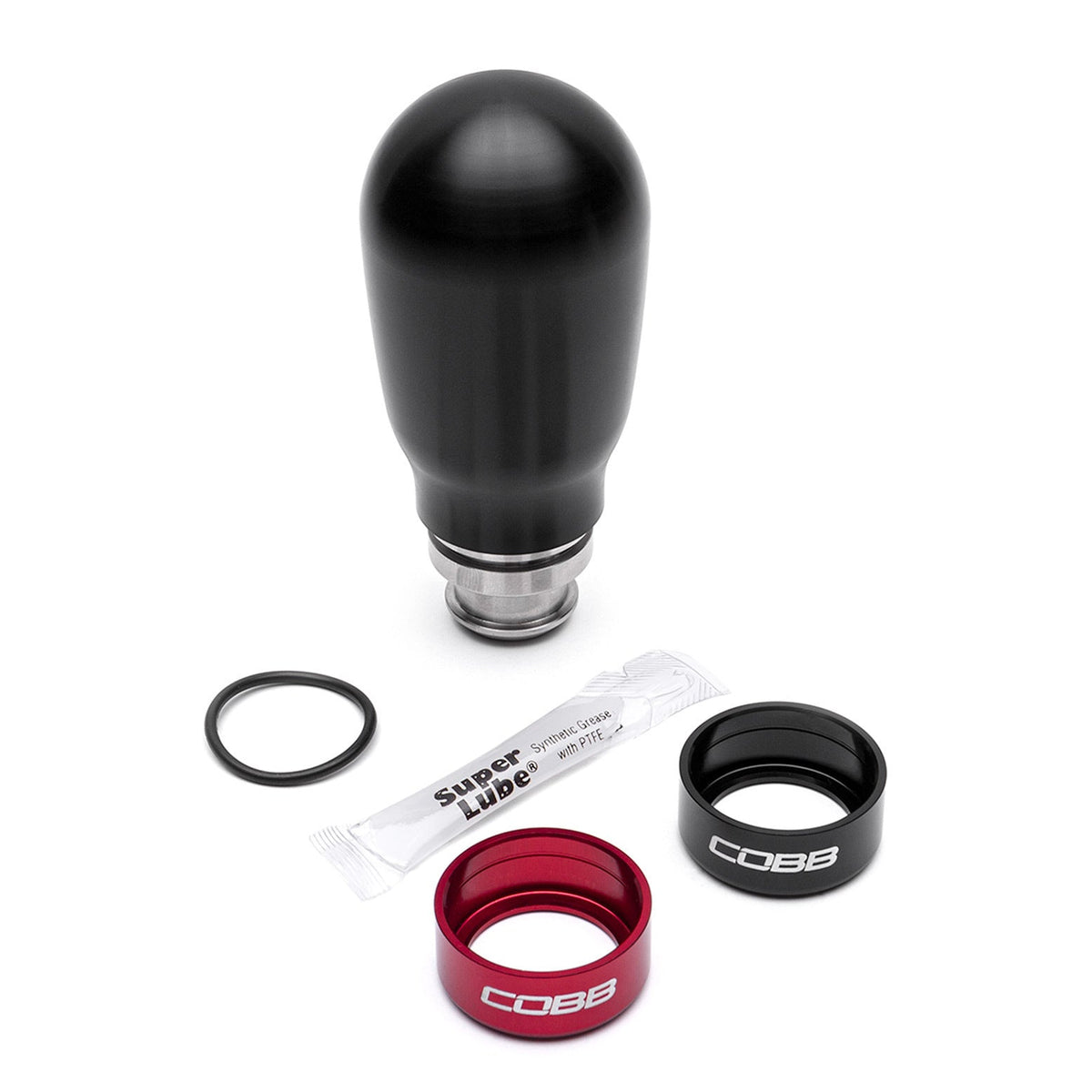 COBB Tall Weighted Shift Knob - Subaru Models (5 Speed) — Black — view 2