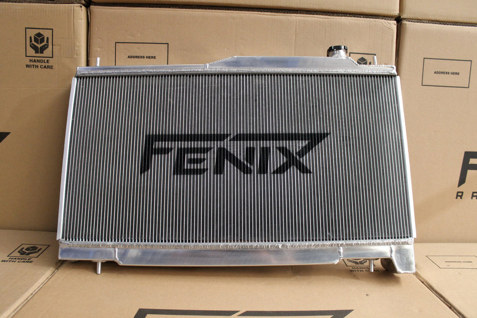 Fenix Subaru BL-BP Outback/Liberty 3.0 EZ30/EZ30R Alloy Radiator GEN II | RACE7092-FA32A - polished front view
