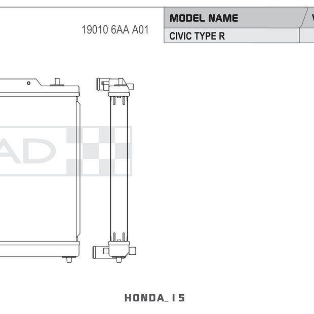 Koyorad Performance Radiator: Honda Civic Type R FL5 2023+ All-Aluminium