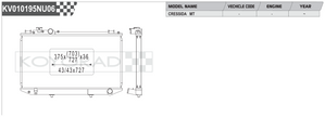 Koyorad Performance Radiator: Toyota Cressida MX83 MT