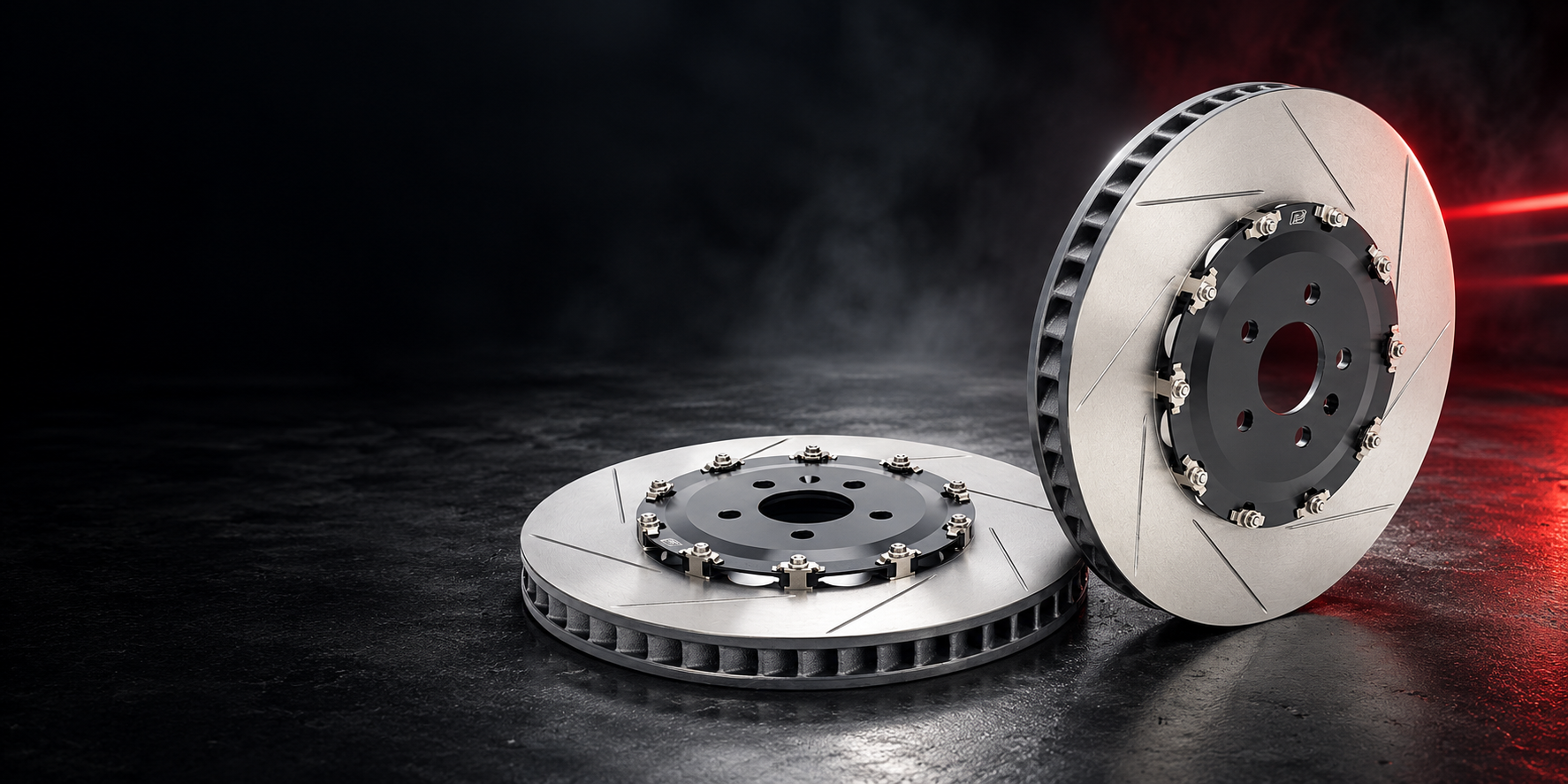 Paragon Brakes slotted two-piece rotor range for JDM Mods NQ
